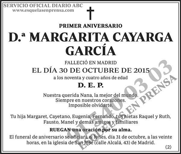 Margarita Cayarga García